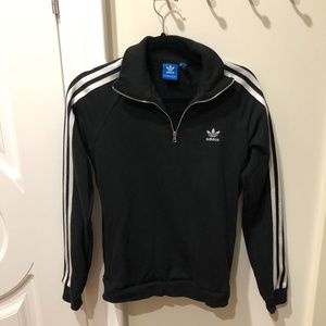 Adidas Women's 1/4 Zip (3 stripes) Sweater/Top